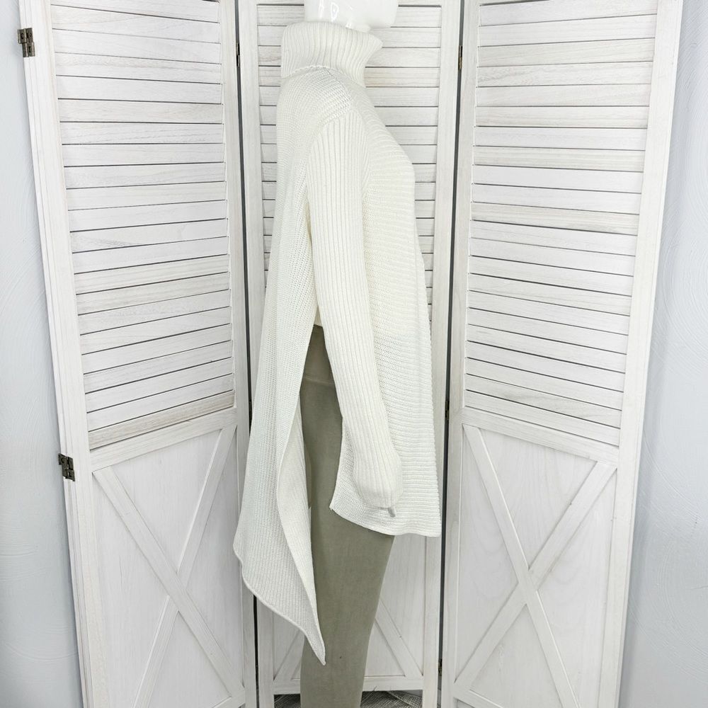 Express Ribbed Asymmetrical Hem Split Side Tunic … - image 4